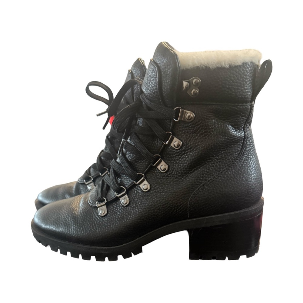 Caslon  Women's Black Leather Ankle Boots